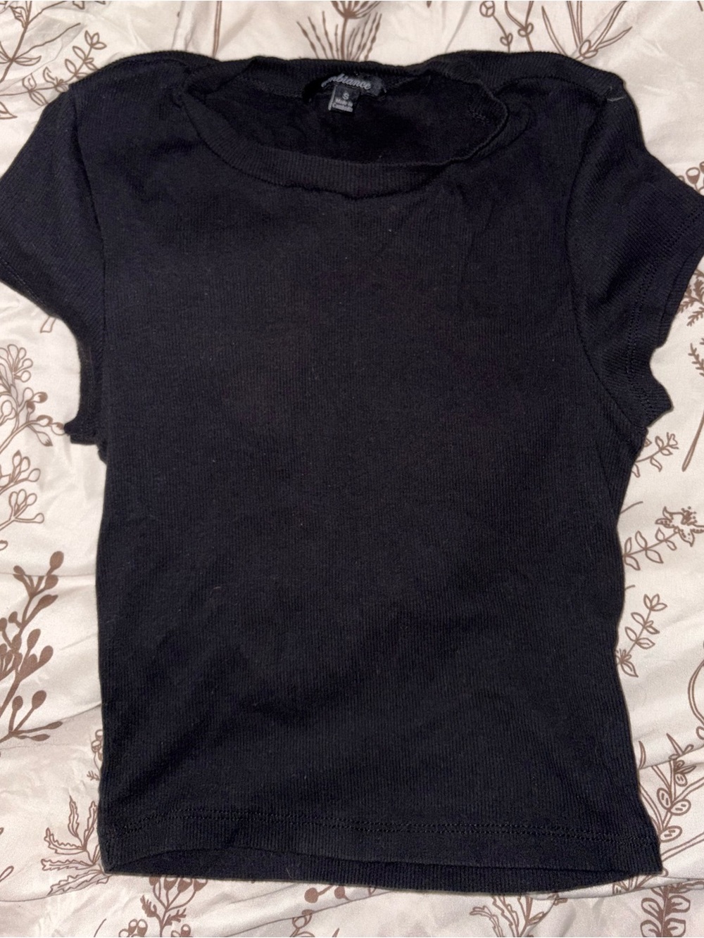 Ambiance Black Ribbed Cami